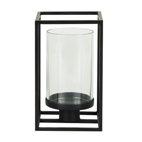 London Black Single Hurricane Candle Holder - Image 5