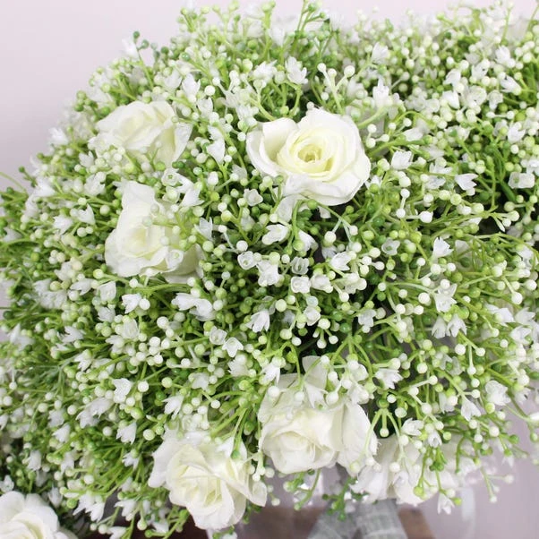 Artificial Rose And Gypsophila Bouquet - Image 5
