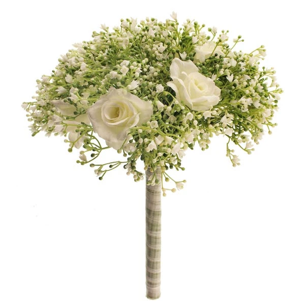 Artificial Rose And Gypsophila Bouquet - Image 6