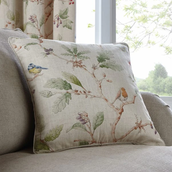 Dorma Woodland Birds Natural Cushion - Image 2