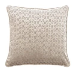Geo Hexagon Gold Cushion