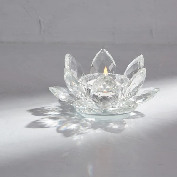 Dorma Glass Lotus Tealight Holder