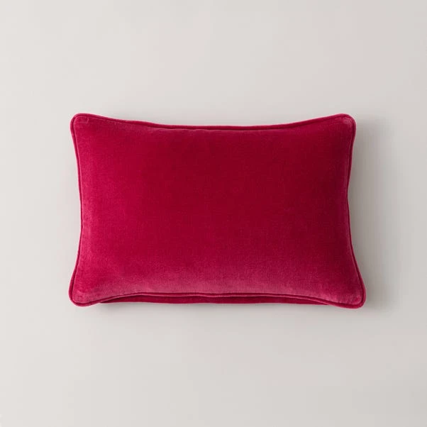 Clara Cotton Velvet Rectangle Cushion - Image 6