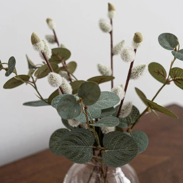 Churchgate Artificial Eucalyptus Pussy Willow Stems - Image 2