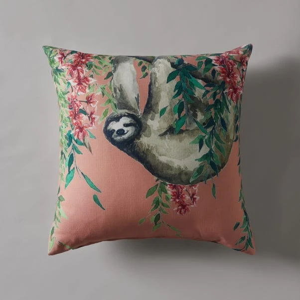 Sloth Jungle Print Cushion - Image 2