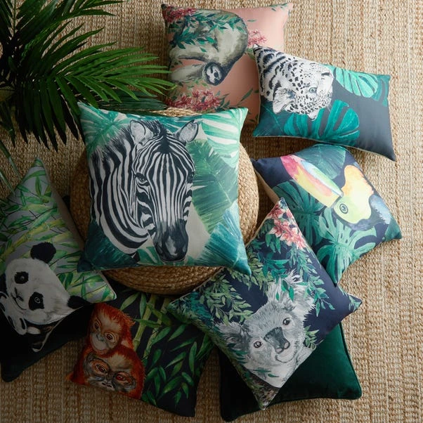 Sloth Jungle Print Cushion - Image 6