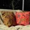 Wildlife Orange Outdoor Cushion