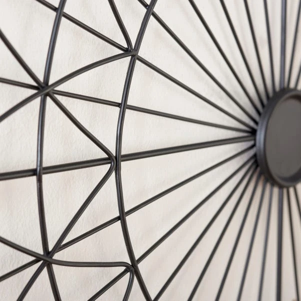 Black Spiral Indoor Outdoor Wall Art - Image 3