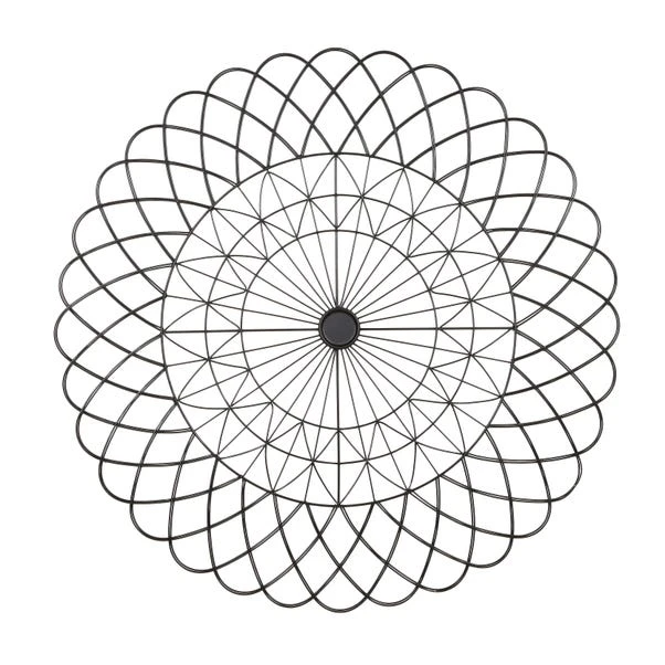 Black Spiral Indoor Outdoor Wall Art - Image 4