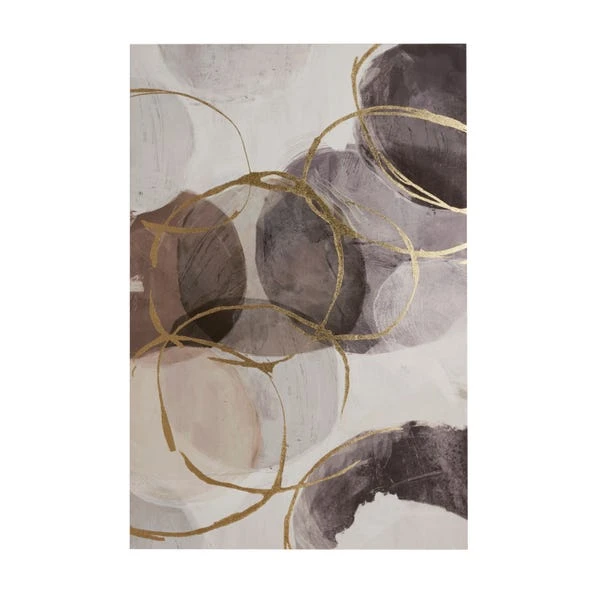 Circles Framed Canvas - Image 3