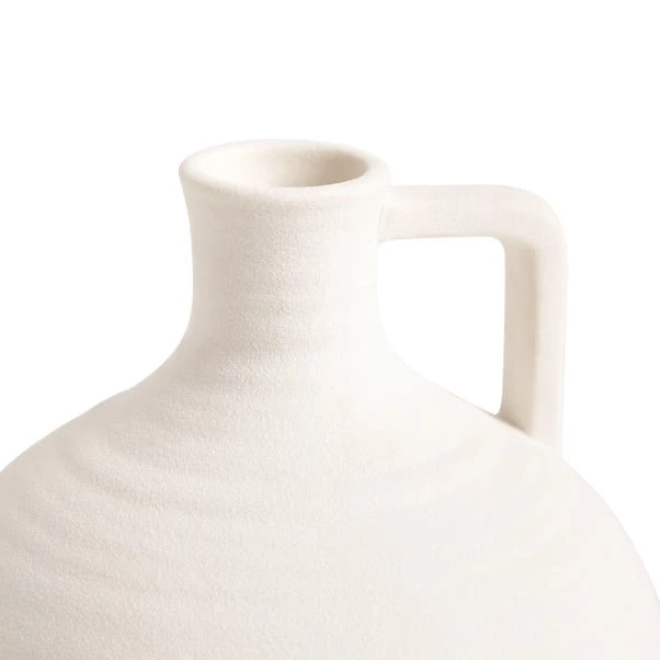 Round Ceramic Handled Vase - Image 3