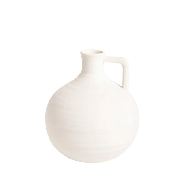 Round Ceramic Handled Vase - Image 4
