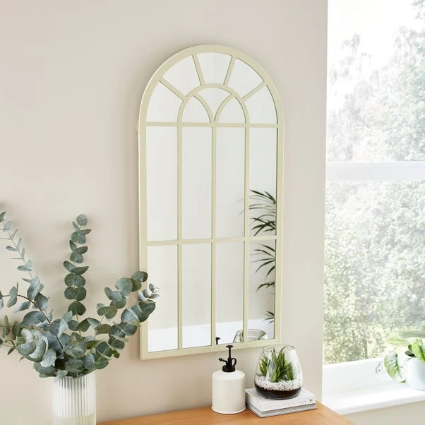 Country Arched Window Indoor Outdoor Wall Mirror - Image 2