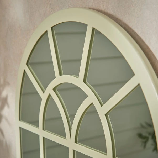 Country Arched Window Indoor Outdoor Wall Mirror - Image 3
