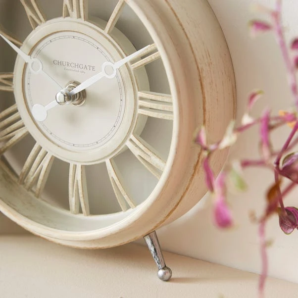 Churchgate Cream Mantel Clock - Image 2
