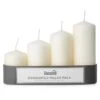 Set Of 4 Graduated Pillar Candles