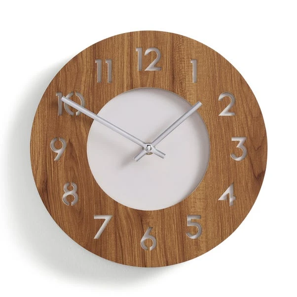 Dark Oak Effect Wall Clock - Image 3