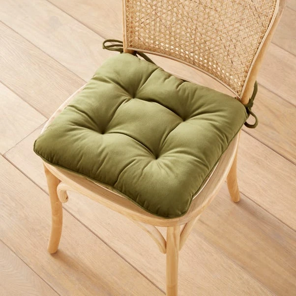 Velour Seat Pad Olive