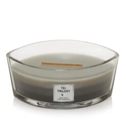 Woodwick Warm Woods Ellipse Trilogy Crackle Candle