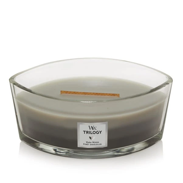 Woodwick Warm Woods Ellipse Trilogy Crackle Candle
