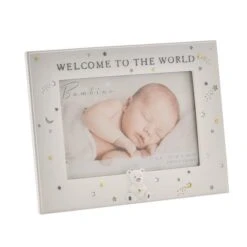 Bambino Resin Welcome To The World Photo Frame