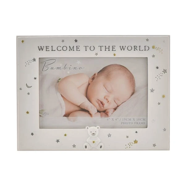 Bambino Resin Welcome To The World Photo Frame - Image 2