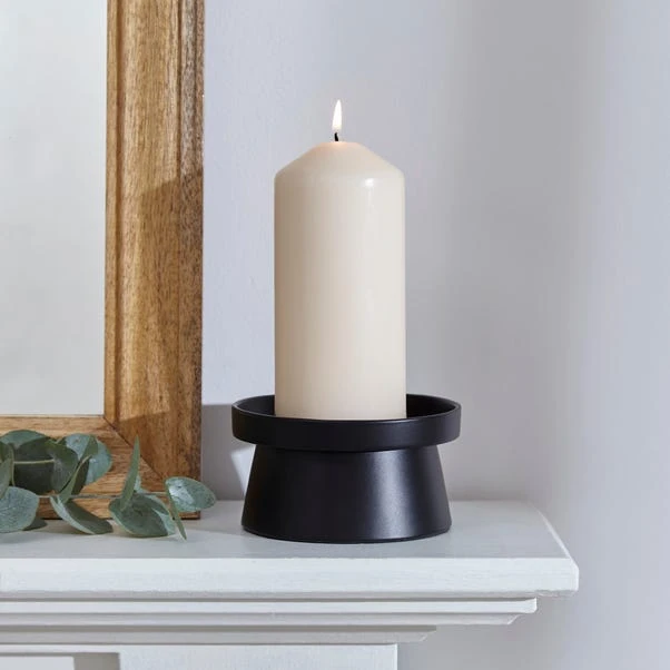 Wide Pillar Candle Holder