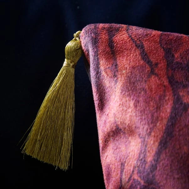 Flamingo Embroidery Cushion Magenta - Image 3