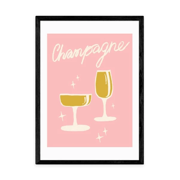 East End Prints Champagne Framed Print - Image 8
