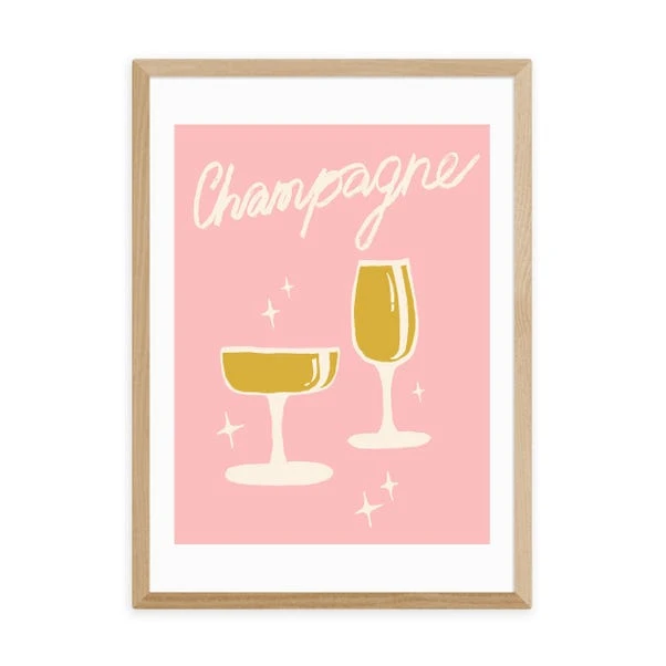 East End Prints Champagne Framed Print - Image 6