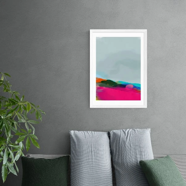 East End Prints Red Poppies Field Abstract III Framed Print - Image 11