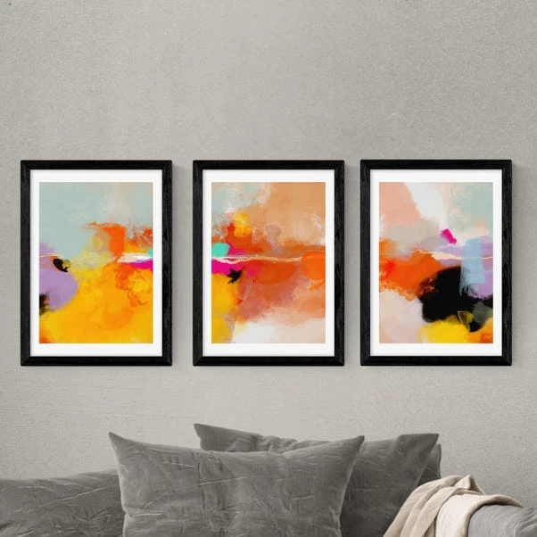 Set Of 3 East End Prints Yellow Blush Gallery Wall Framed Prints - Image 15