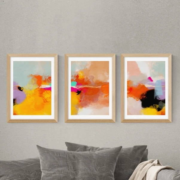 Set Of 3 East End Prints Yellow Blush Gallery Wall Framed Prints - Image 13