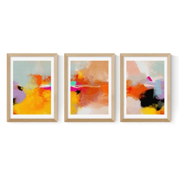 Set Of 3 East End Prints Yellow Blush Gallery Wall Framed Prints - Image 6