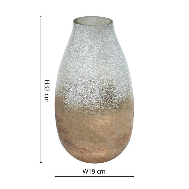 Verre Snowdrop Frosted Glass Vase - Image 8