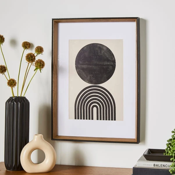 Fulton Natural And Black Photo Frame