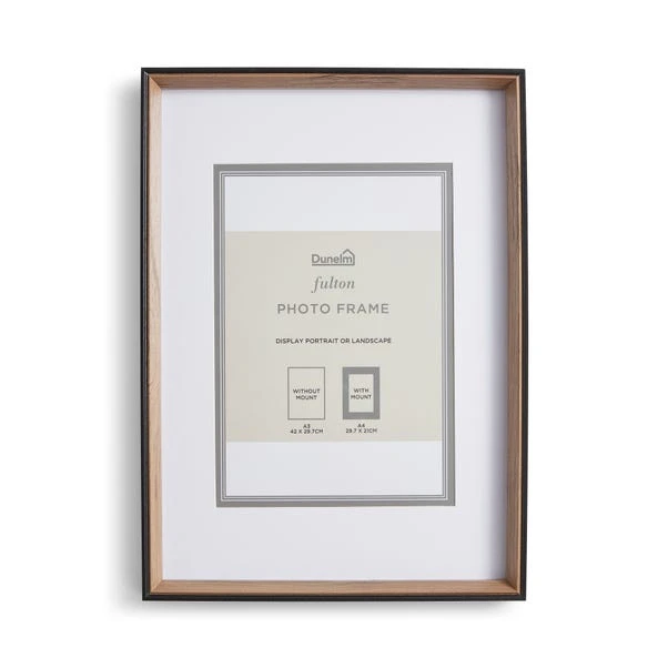 Fulton Natural And Black Photo Frame - Image 3