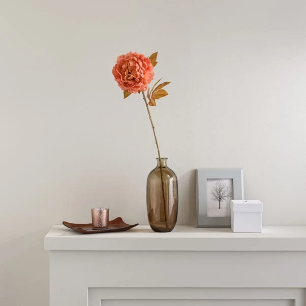 Artificial Dried Pink Peony Stem