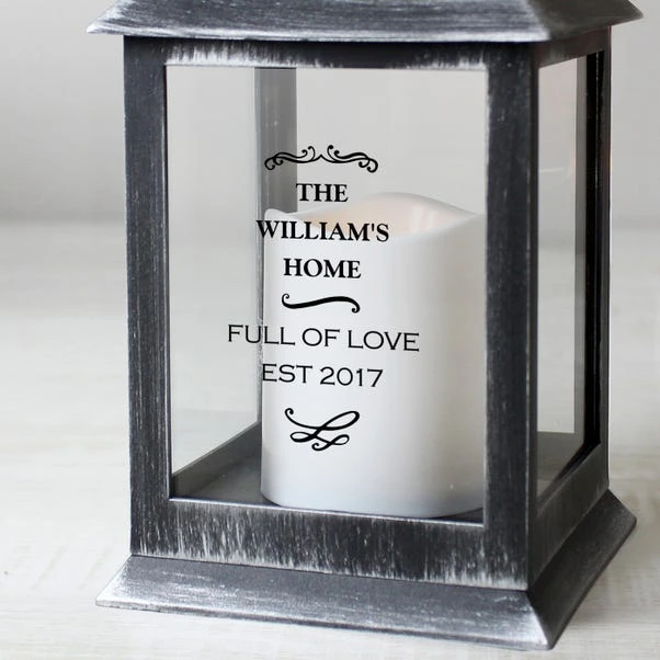 Personalised Antique Scroll Lantern - Image 6