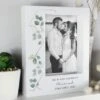 Personalised Botanical Portrait Box Photo Frame
