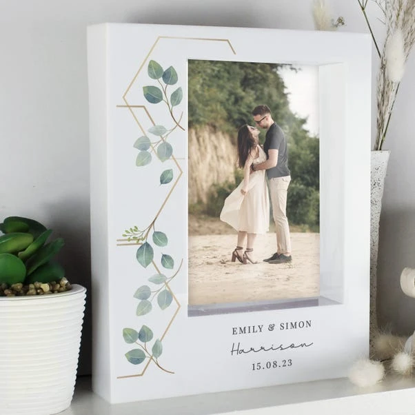 Personalised Botanical Portrait Box Photo Frame - Image 2
