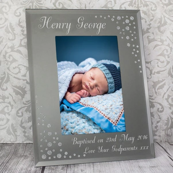 Personalised Classic Diamante Glass Portrait Photo Frame - Image 6