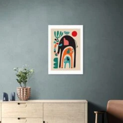 East End Prints Three Elephants Print By Rachel Lee