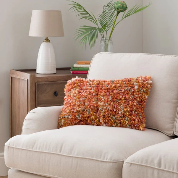 Ava Fluffy Texture Rectangle Cushion - Image 6