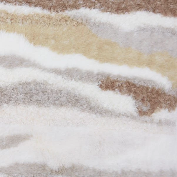 Abstract Fur Boucle Square Cushion - Image 7