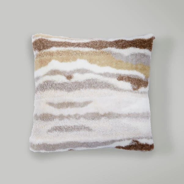 Abstract Fur Boucle Square Cushion - Image 8