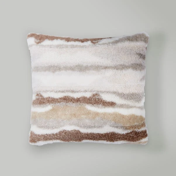 Abstract Fur Boucle Square Cushion - Image 10