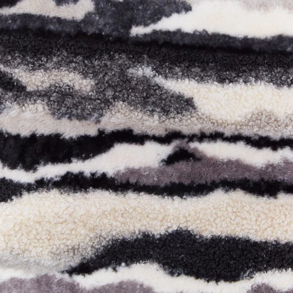 Abstract Fur Boucle Square Cushion - Image 2