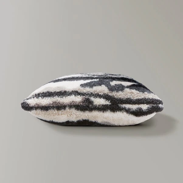 Abstract Fur Boucle Square Cushion - Image 4