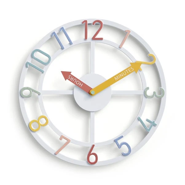 Pastel Skeleton Tell The Time Wall Clock - Image 3